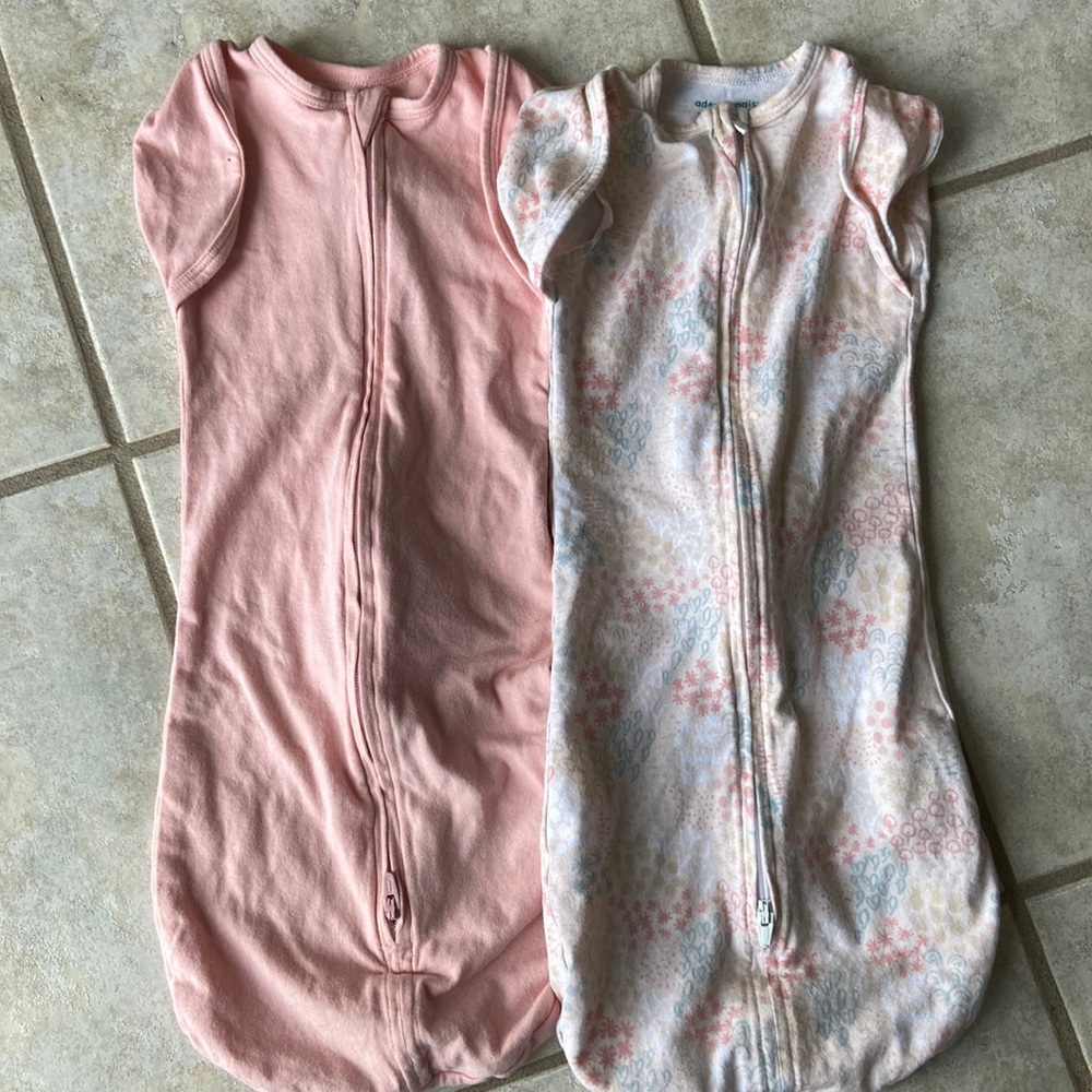 Aden and Anais Zip up Swaddles